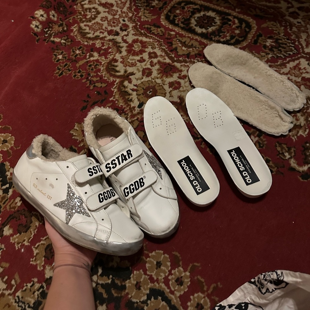 Authentic Golden Goose Old School sneakers shearling. EU 42, US Women’s 11-11.5.